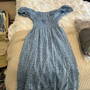 Floral Blue Dress